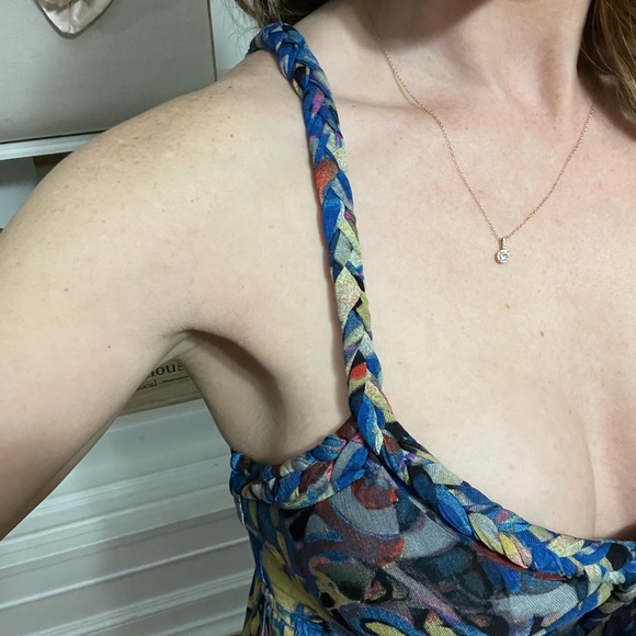 Charming Charlie braided multi colored Maxi Dress - Picture 9 of 14